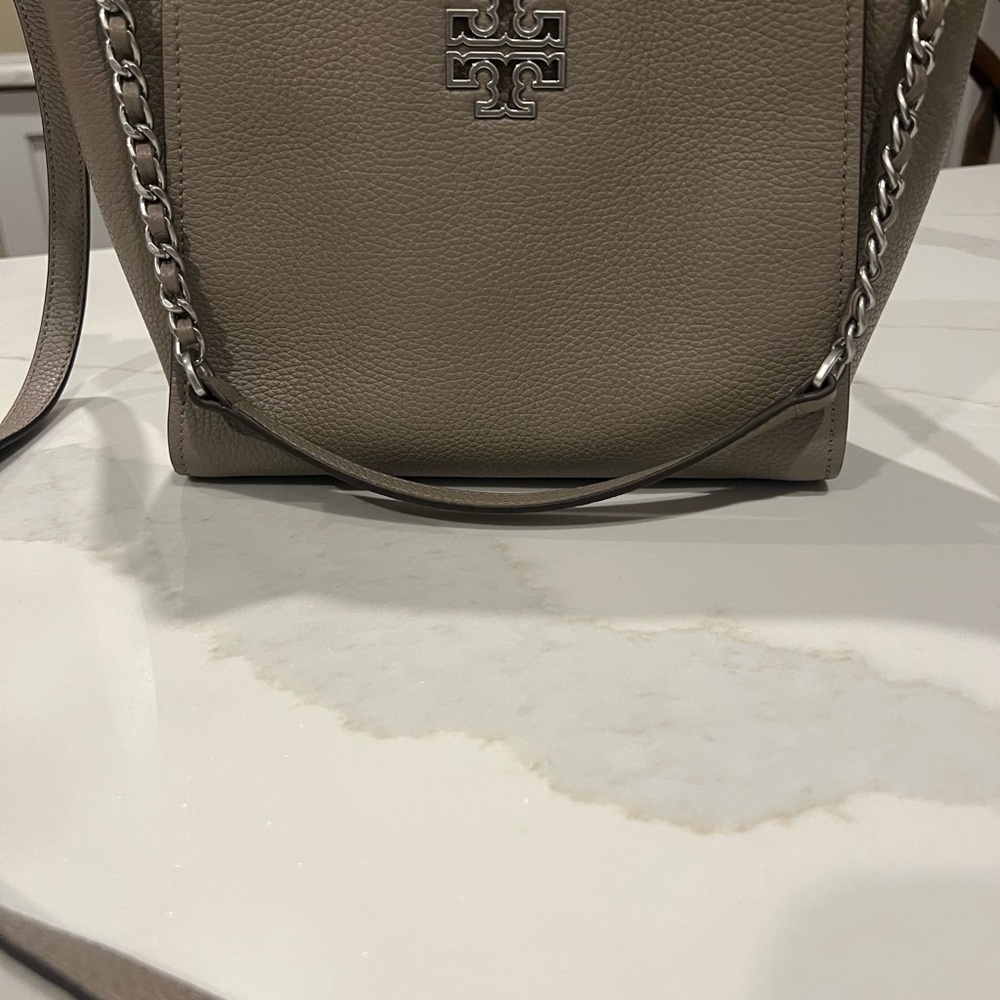 Tory Burch Gray Leather Women's Bag - Picture 4 of 8